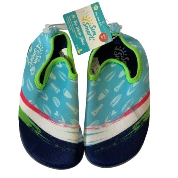 NWT. AQUA LEISURE Sun Smart Hi-Top Water Shoes - Picture 1 of 8